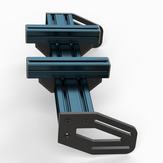 Support de roue profilé noir