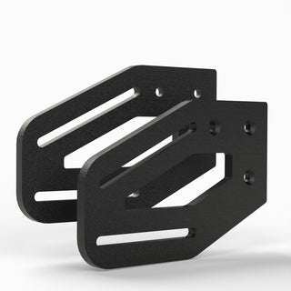 Side Wheel Mount Brackets Black (set of 2)