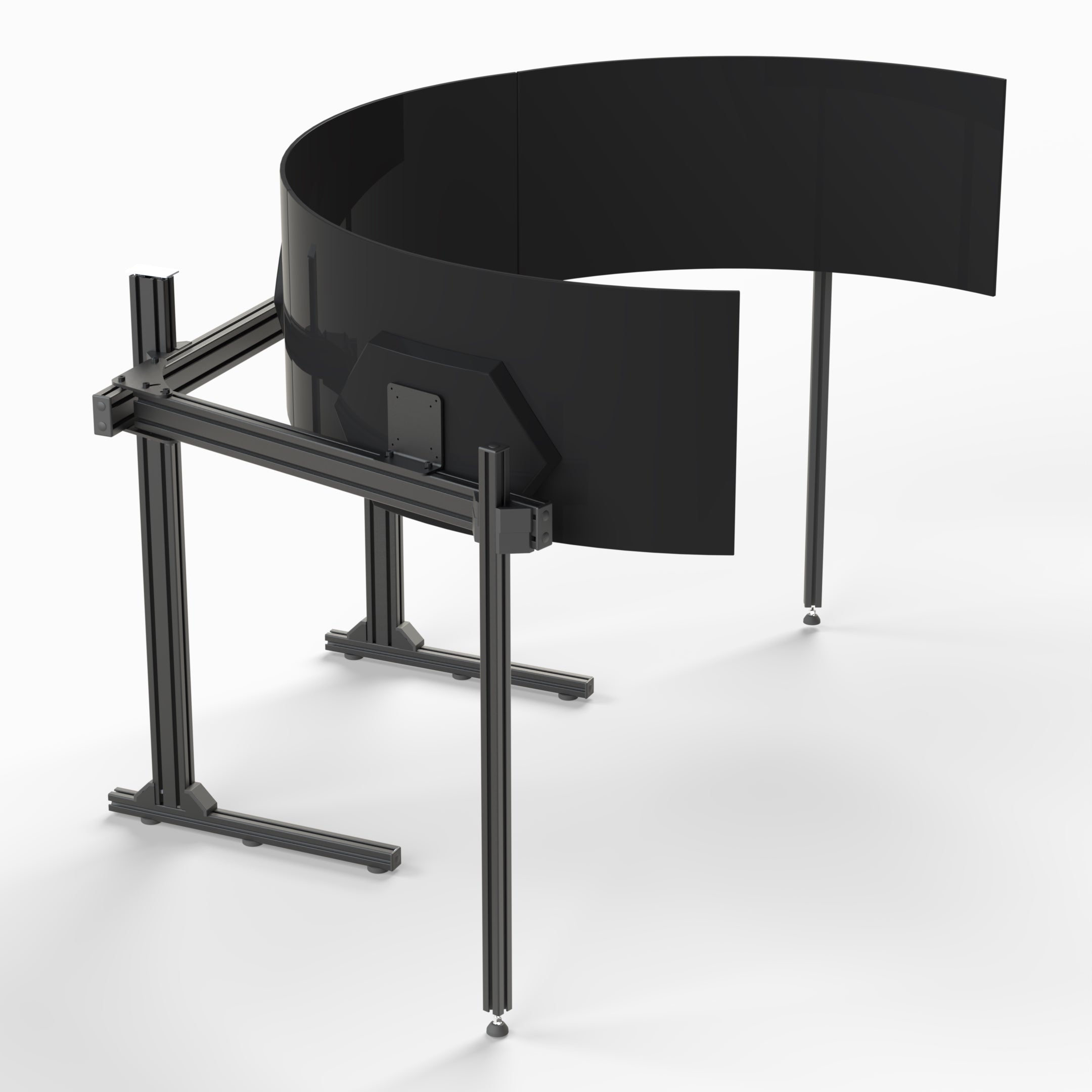 Triple Monitor Stand for 45 inch LG Ultragear 800r - Phantom Series