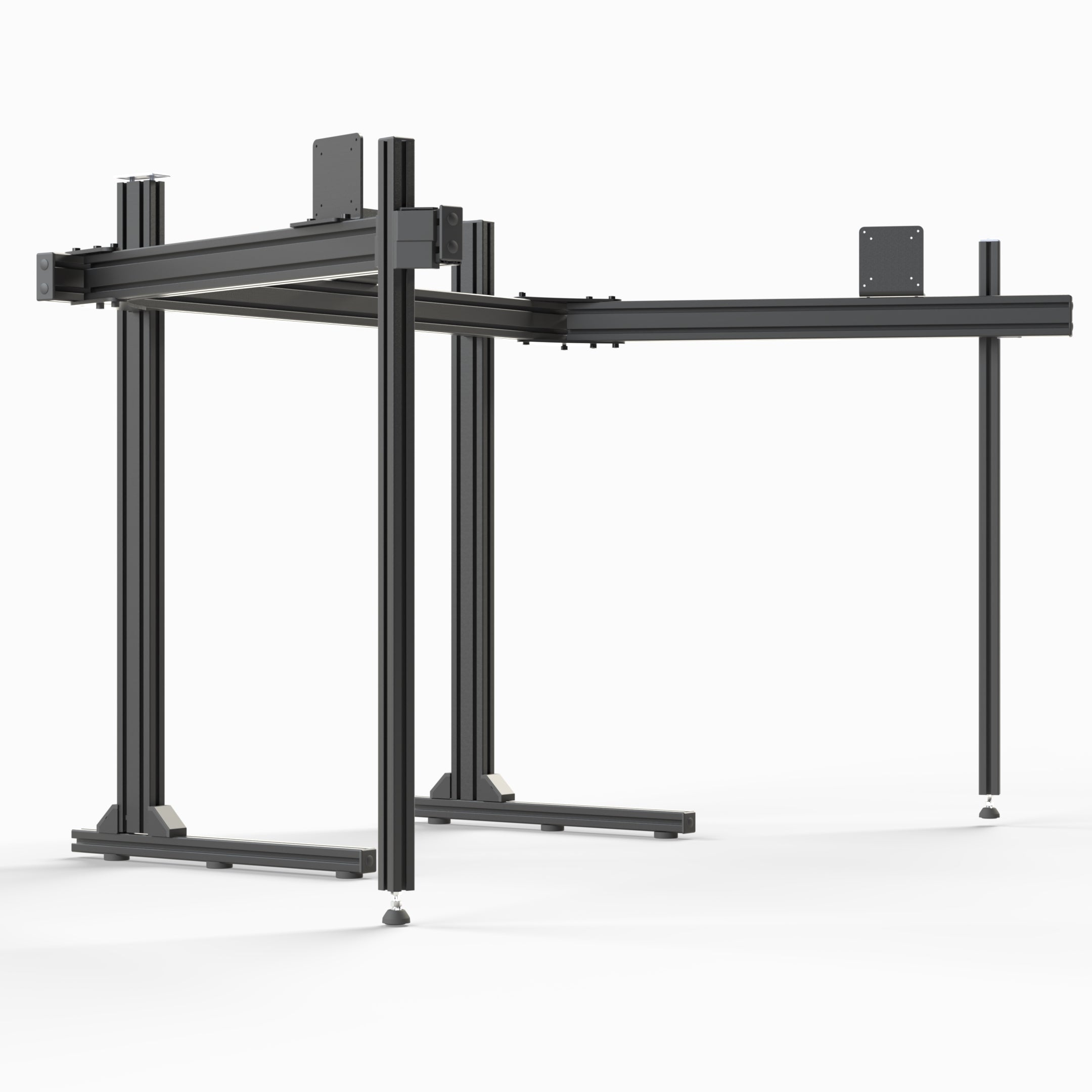 Triple Monitor Stand for 45 inch LG Ultragear 800r - Phantom Series