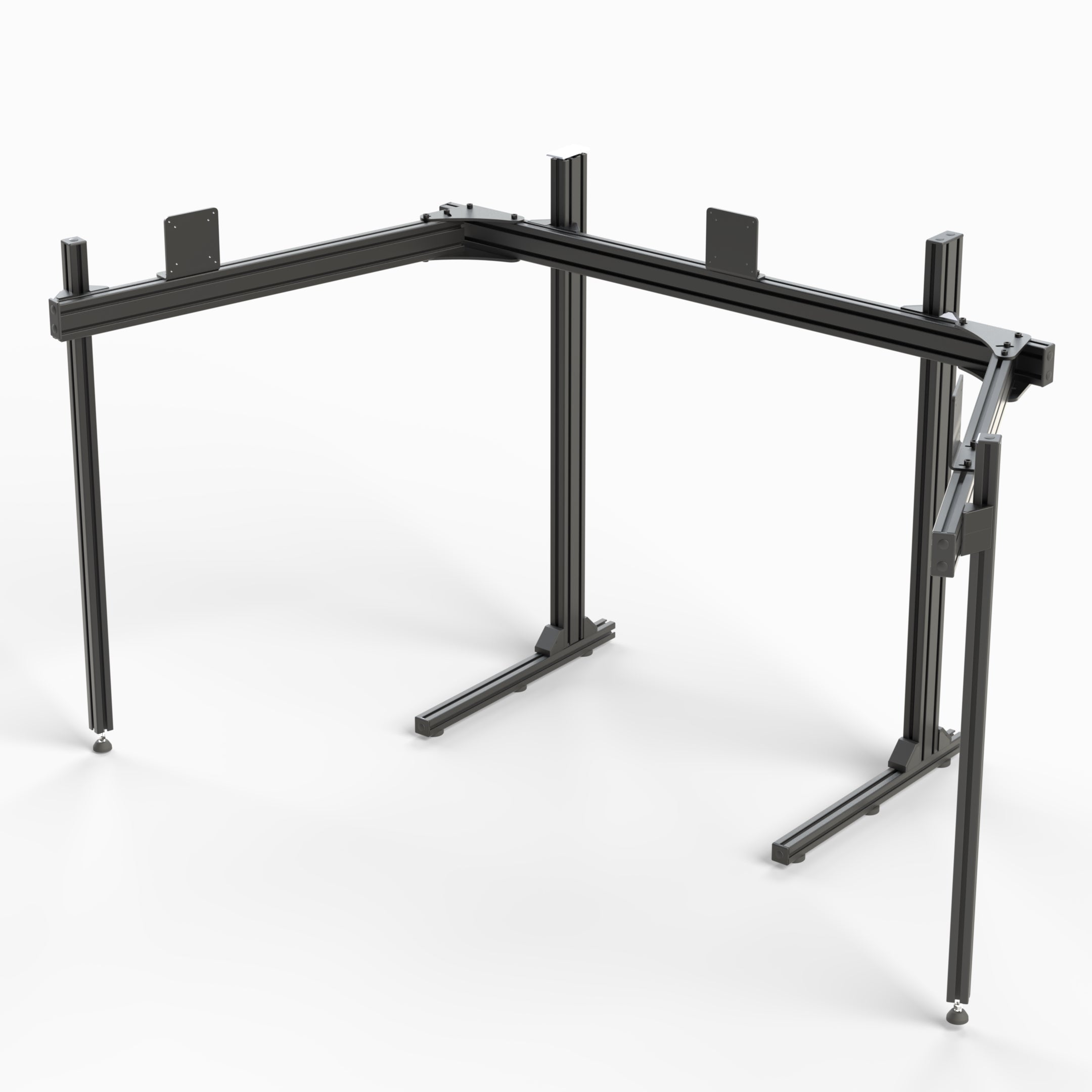 Triple Monitor Stand for 45 inch LG Ultragear 800r - Phantom Series