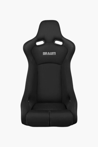 Braum Racing Venom-R Series Fixed Back Bucket Seat - Black Cloth|Carbon Fiber USA Only - All in 1 Gaming