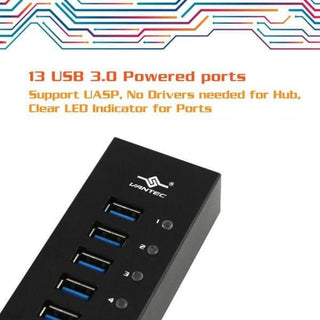 Vantec Mountable 13-Port USB 3.0 Hub (includes mount hardware) - All in 1 Gaming