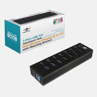 Vantec Mountable 7-Port USB 3.0 Hub (includes mount hardware) - All in 1 Gaming