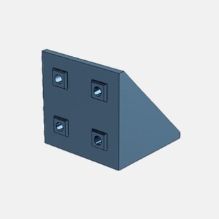Vention 90x90 Corner Bracket with Locators - All in 1 Gaming